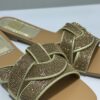 Mules plates avec strass